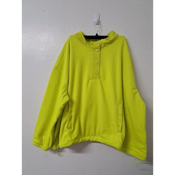 Women's Relaxed-Fit Recycled‎ Polyester Microfleece High Neck Pullover Size 5X - Picture 1 of 10